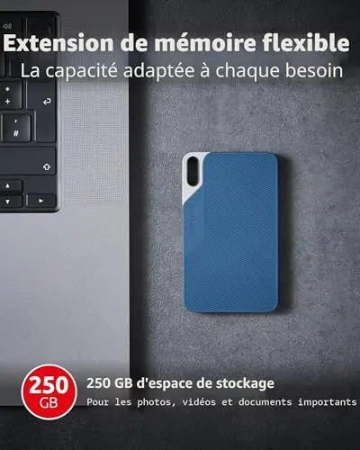 Intenso TX100 SSD 250 Go Externe - vue 3