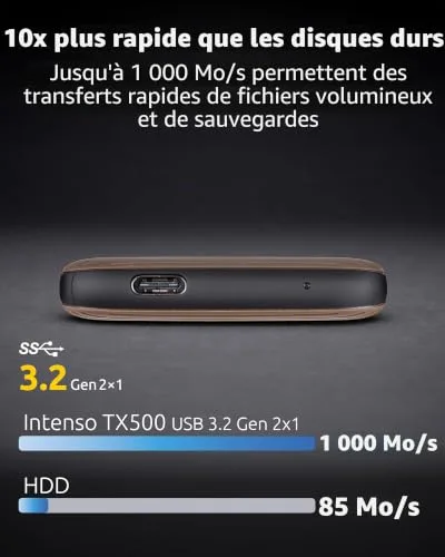 Intenso TX500 1 To SSD Externe - vue 2