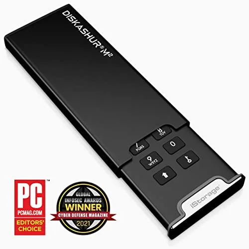 iStorage diskAshur M² 1 To SSD chiffré - vue 2