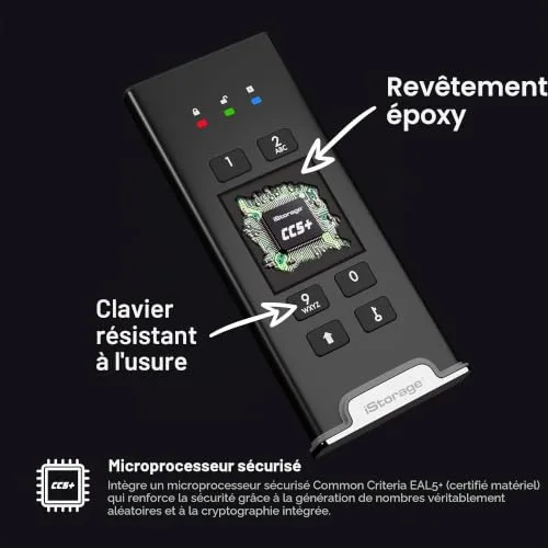 iStorage diskAshur M² 1 To SSD chiffré - vue 3