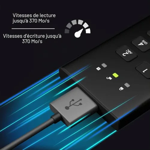 iStorage diskAshur M² 500 Go SSD chiffré - vue 5