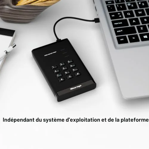 iStorage diskAshur PRO³ 2 To SSD chiffré - vue 2