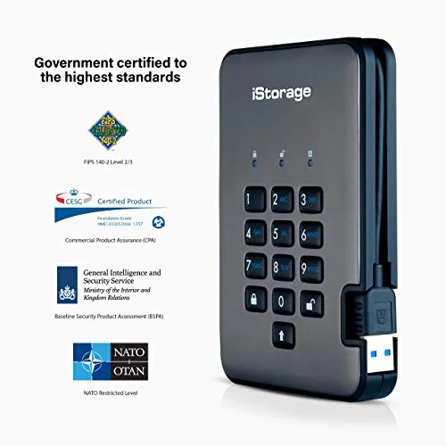 iStorage diskAshur PRO² SSD 2 To Chiffré - vue 7