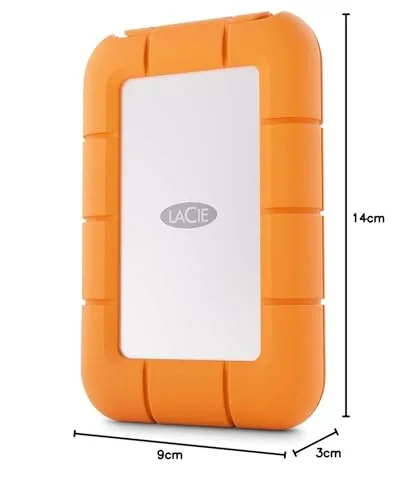 LaCie Rugged Mini SSD 4 To Orange - vue 2