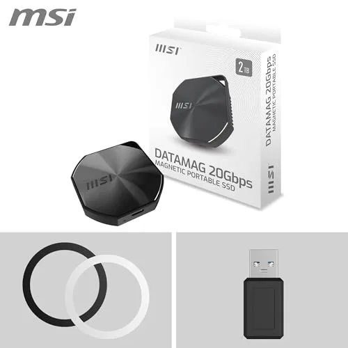 MSI DATAMAG 20Gbps 2TB SSD Externe - vue 7