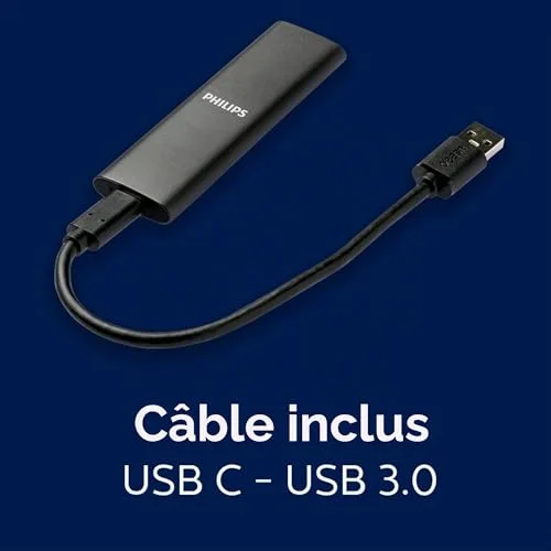 Philips FM25SS030P SSD Externe 250 Go - vue 9