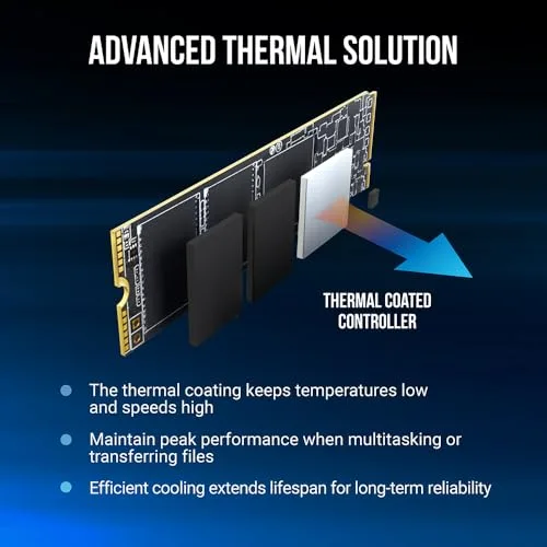 PNY CS2140 1 To SSD M.2 NVMe PCIe 4.0 - vue 5