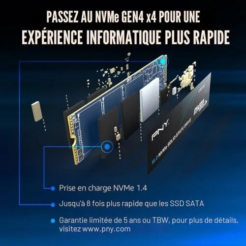 PNY CS2241 500 Go PCIe 4.0 - vue 4