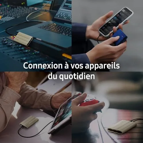Samsung T7 Shield 4 To Noir - vue 8