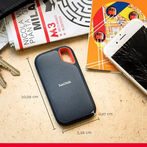 SanDisk Extreme Portable V2 4 To - vue 3