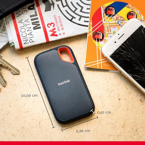 SanDisk Extreme Portable V2 4 To - vue 3