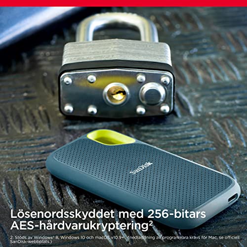 SanDisk Extreme V2 1TB SSD USB-C - vue 2