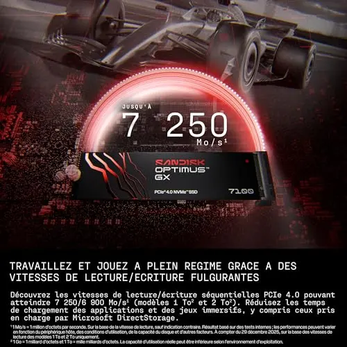 SanDisk Optimus GX 7100 500 Go - vue 2