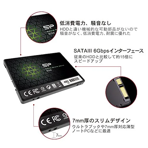 Silicon Power Slim S56 480 Go SATA III - vue 5