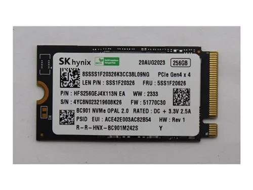 SK Hynix SSD 256 Go M.2 2242 PCIe 4.0 Chiffré - 178,17 EUR