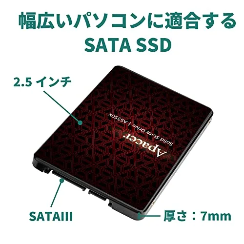 SSD Apacer AS350X 512 Go SATA - vue 7