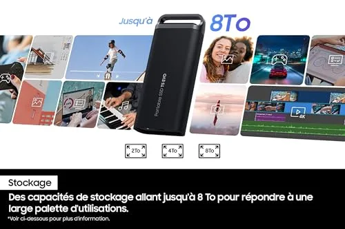 SSD Externe Samsung T5 EVO 4 To - vue 9