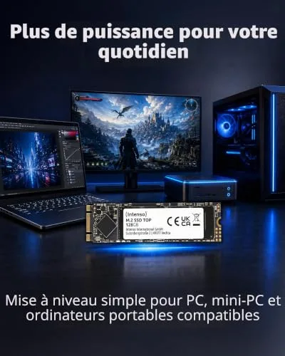 SSD Intenso TOP 128 Go M.2 SATA - vue 6