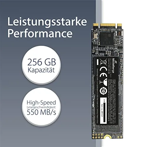 SSD MediaRange MR1022 256 Go M.2 SATA - vue 2