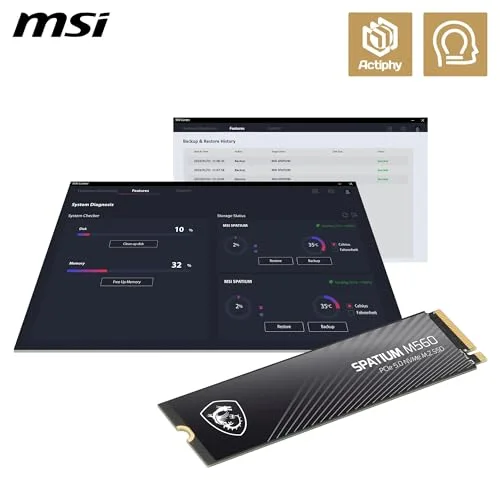 SSD MSI SPATIUM M560 2 To PCIe 5.0 - vue 8