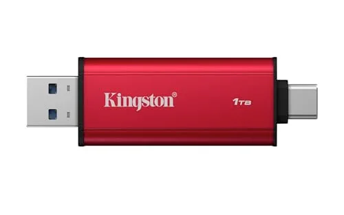 SSD Portable Kingston 1TB USB-A/C 1050MB/s - vue 2