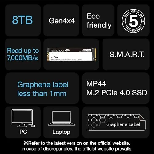 SSD Team Group MP44 2 To - vue 5