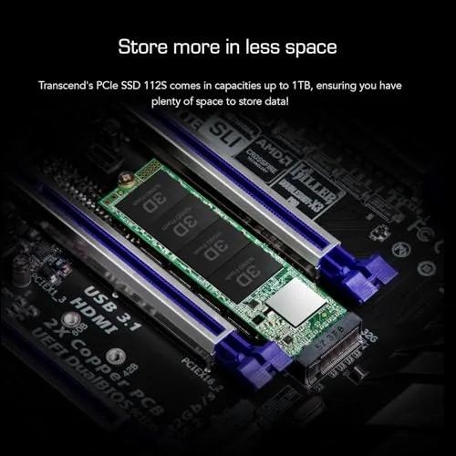 Transcend 112S 512 Go SSD M.2 NVMe - vue 5