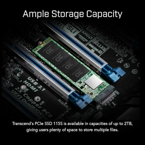 Transcend 115S SSD 250 Go M.2 NVMe - vue 5