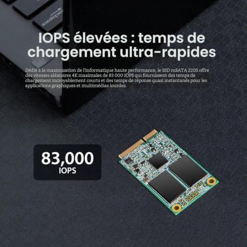 Transcend 220S 128GB mSATA SSD - vue 6
