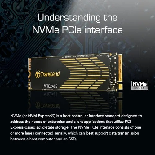 Transcend 240S 1 To SSD M.2 PCIe 4.0 - vue 5