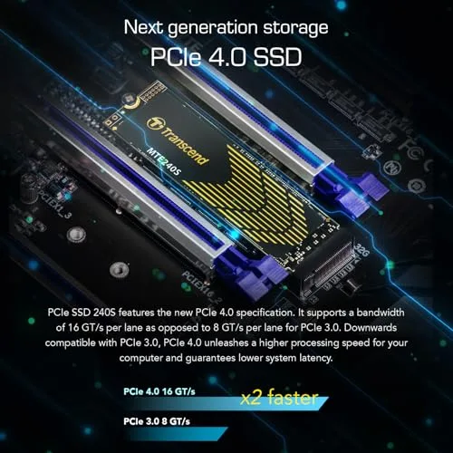 Transcend 240S 1 To SSD M.2 PCIe 4.0 - vue 6