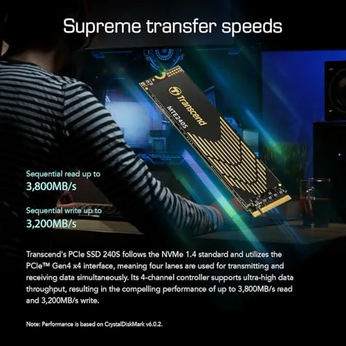 Transcend 240S 500 Go SSD PCIe 4.0 - vue 4