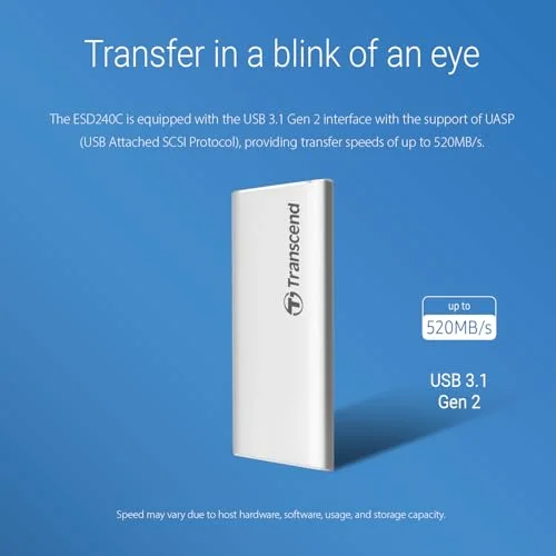 Transcend ESD240C 480 Go - vue 4