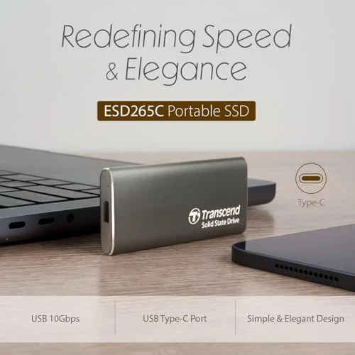 Transcend ESD265C 500 Go - vue 3
