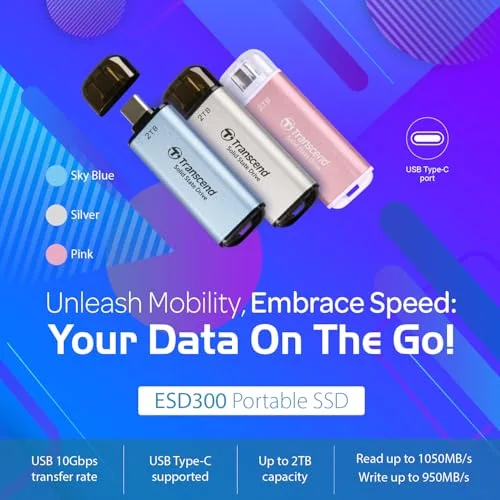 Transcend ESD300S 512 Go - vue 3