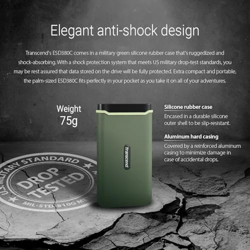 Transcend ESD380C 1TB SSD Vert - vue 6