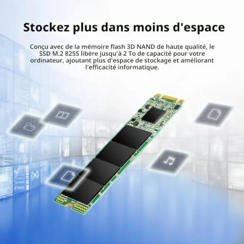 Transcend M.2 SSD 825S 2TB - vue 7