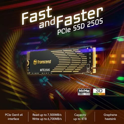 Transcend MTE250S 1 To - vue 3