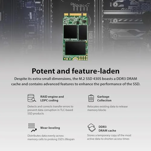 Transcend MTS430S 256 Go M.2 2242 SATA - vue 8