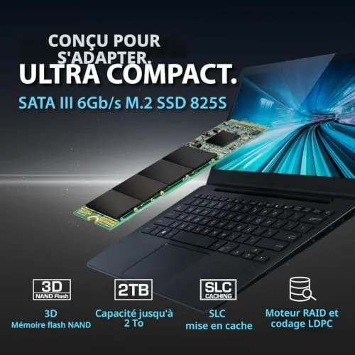 Transcend MTS825S 500 Go - vue 3
