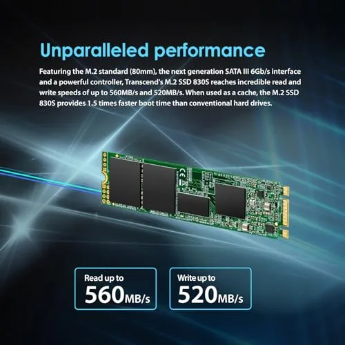 Transcend MTS830S 512 Go M.2 SATA - vue 4