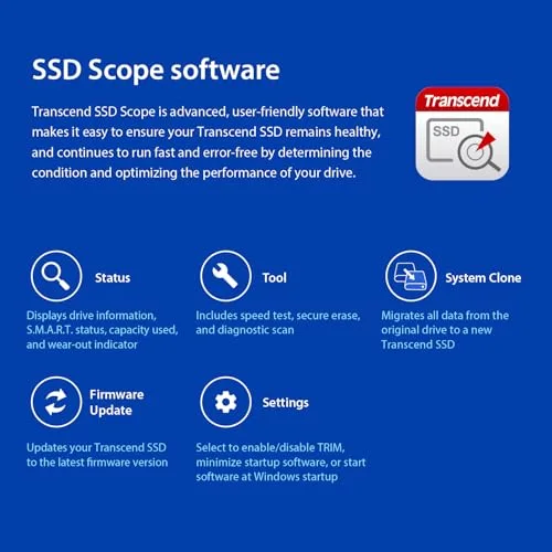 Transcend SSD225S 2 To - vue 8