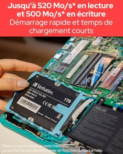 Verbatim Vi500 S3 1 To SSD SATA - vue 3