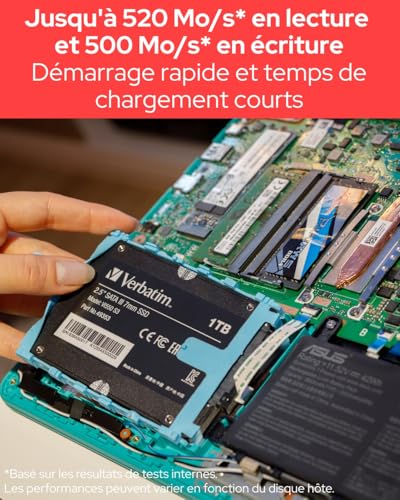 Verbatim Vi500 S3 1 To SSD SATA - vue 3