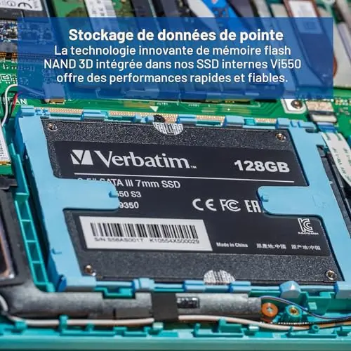 Verbatim Vi550 S3 SSD 128GB - vue 8