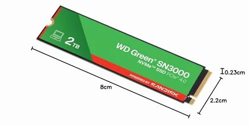 WD Green SN3000 2 To - vue 5
