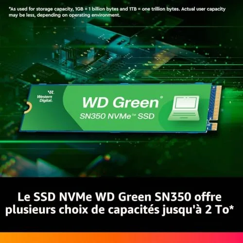 WD Green SN350 2 To NVMe - vue 3