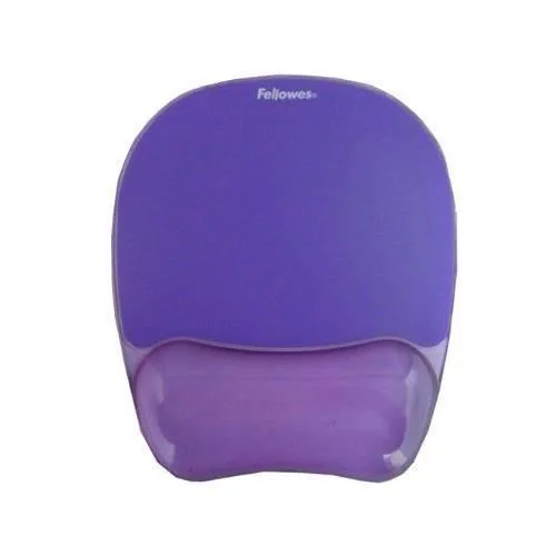Fellowes Crystals Gel Mouse Pad with Wrist Rest Violet