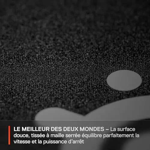 SteelSeries QcK Performance L Noir - vue 3