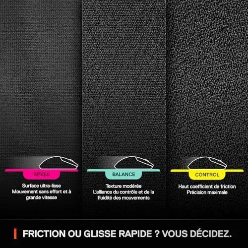 SteelSeries QcK Performance L Noir - vue 6
